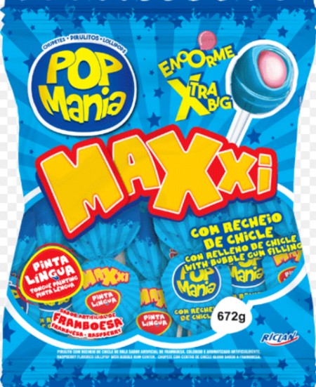 Lizalica pop mania xxl malina 28g (24/1)