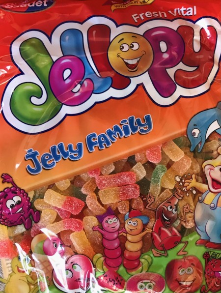 Jellopy gumene bombone 1kg šećerni crvi