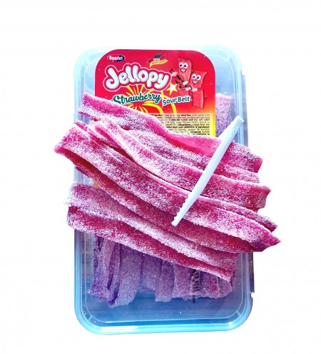 Jellopy kisela traka jagoda 10g (100/1)