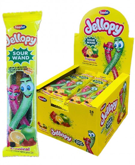 Jellopy kiseli štapići 20g tropski mix (24/1)