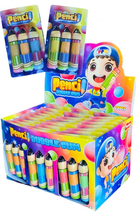 Pencil bubble gum 13g (30/1)