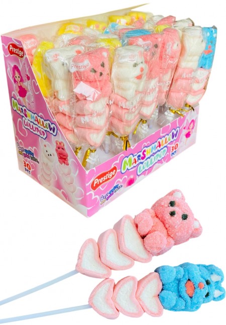 Marshmallow lollipop animal heart 11g (30/1)