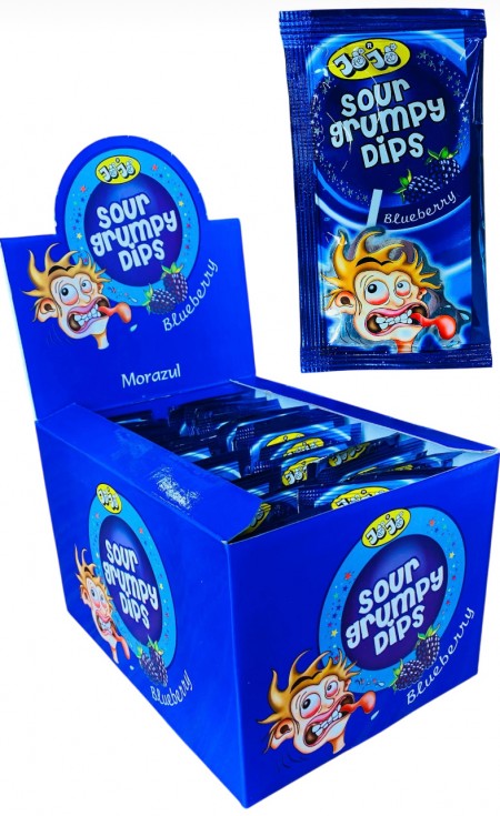 Sour grumpy dips borovnica 15g (36/1)