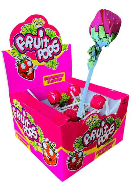 Fruit pops lollipop jagoda 13g (50/1)