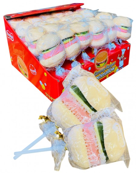 Gummy burger marshmallow 18g (24/1)