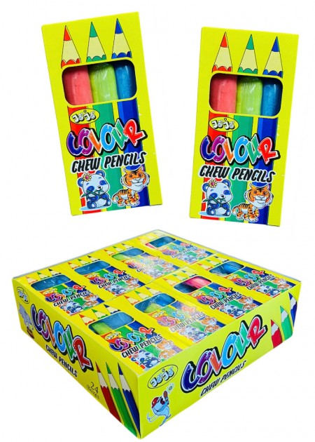 Colour chew pencils 15g (24/1)