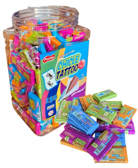 Chicle tattoo žvaka pvc 3g (150/1)