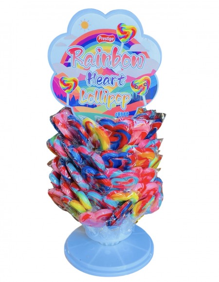 Heart rainbow lollipop stand 15g (60/1)