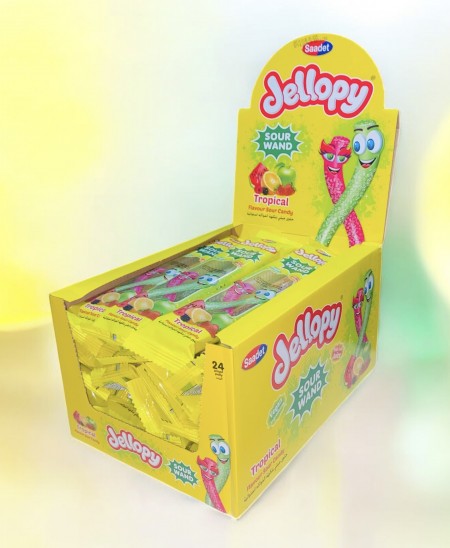 Jellopy sourwand tropical 25g (24/1)
