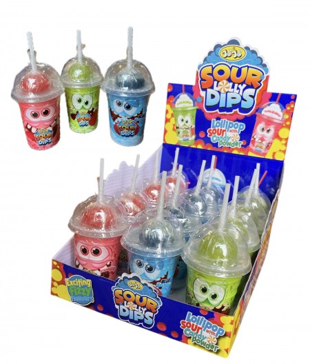 Sour lolly dips 50g (12/1)