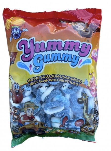 Yummy gummy gumene bombone 1kg šećerni plavi krug