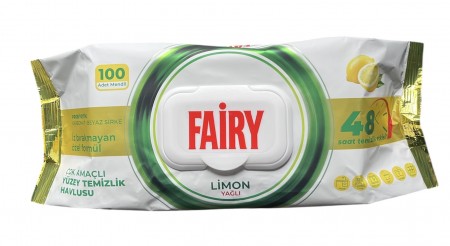 Fairy vlažne maramice za čišćenje limun 100pcs