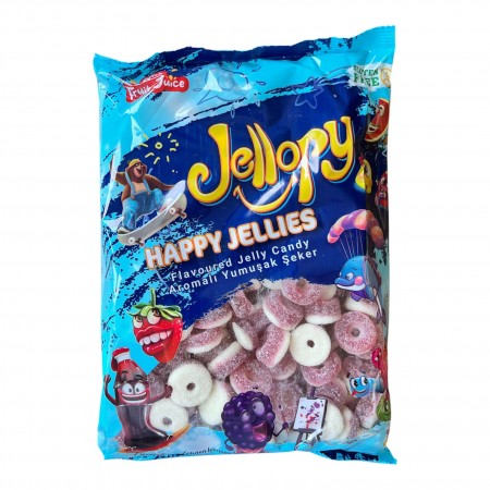 Jellopy gumene bombone 1kg šećerni crveni mali kružići